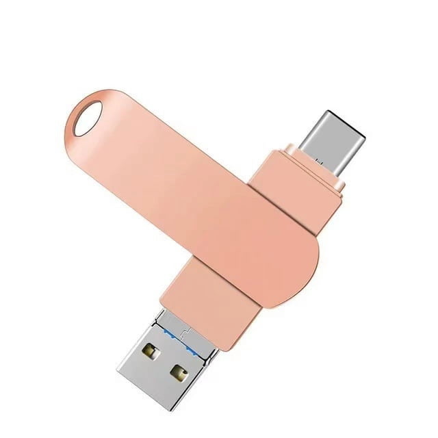 Aplicable a teléfonos móviles Apple, disco flash USB 256G, USB 3.0 de alta velocidad, computadora, teléfono móvil, unidad flash USB extendida cuatro en uno de 64G, 128 g