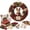 1D- Reindeer, variant on Clearance! Snowman Wreath DIY Kit for Adults, 3D Fabric Poke Art Christmas Wreath with Merry Bright Plaque, Christmas Decorations Indoor, Home Gift
