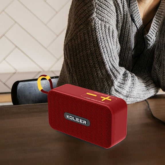 Nkmbld Powered Subwoofer The New H33 Wireless Bluetooth 5.4 Speaker Portable Radio Card Outdoor Audio Subwoofer Gift, Graduation Gift, Red