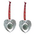 thumbnail image 2 of Ganfancp Ayudante de Ángel Etiqueta En Forma de Corazón Adornos de Navidad DIY 2 Colgantes navideños, 2 of 7