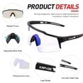 thumbnail image 4 of Gafas de ciclismo KAPVOE Photochromic UV400 para hombres, mujeres y jóvenes, 4 of 8