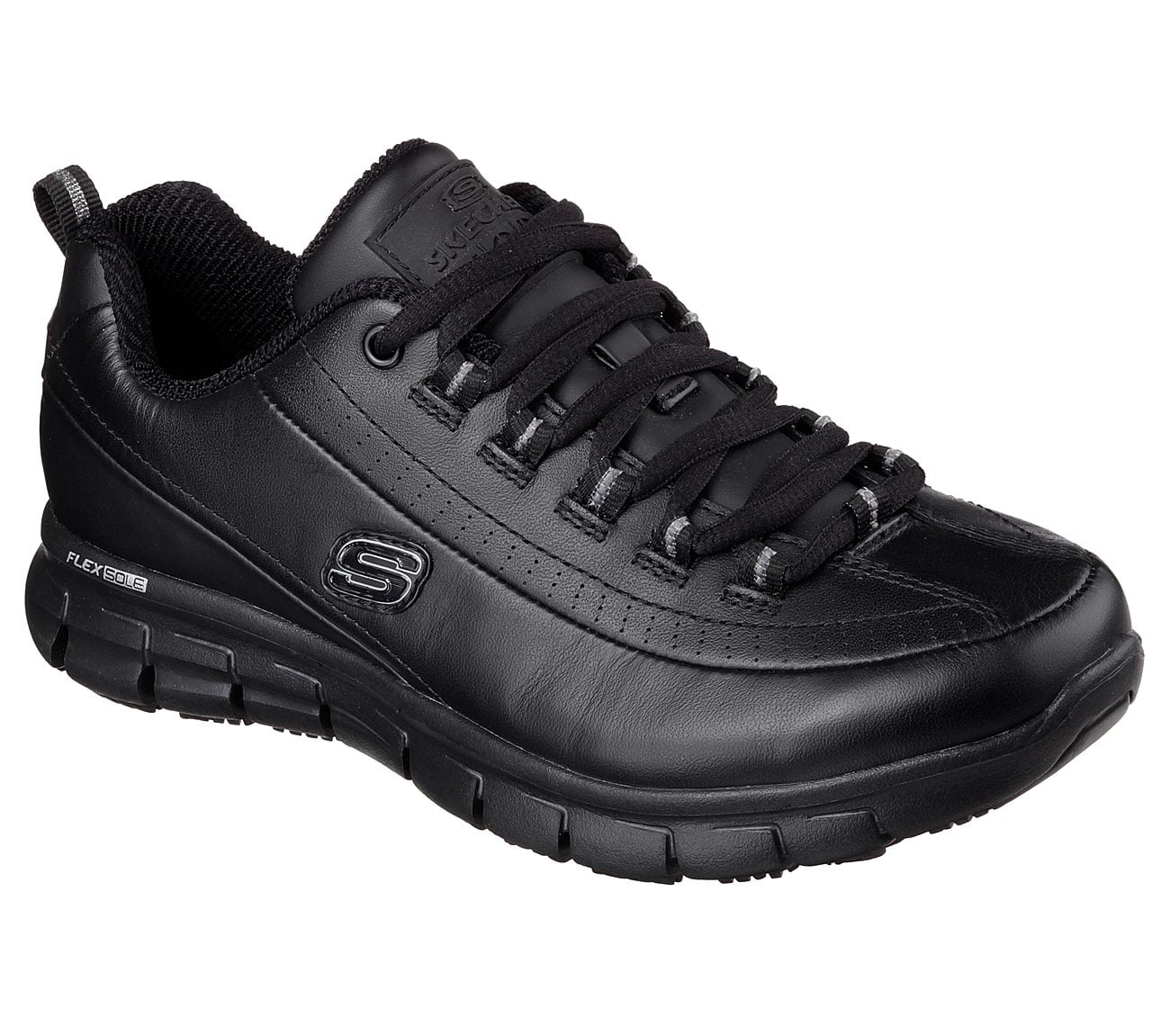 skechers lace up walking shoes