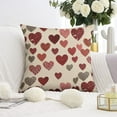 thumbnail image 5 of Valentine's Day Mother's Day Anniversary Decorative Throw Pillow Covers 16"x16", Set Of 4, Linen Study Sofa Cushion Cover Indoor Living Room Home Decor, 5 of 7