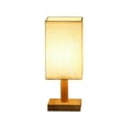 thumbnail image 1 of Led Bedside Lamp For Reading Bedside Table Lamp Eye Protection USB Powered Fabric Lampshade Modern Minimalist Nightstand Light For Bedroom Study, 1 of 7