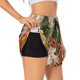 thumbnail image 1 of Balery Holiday Christmas Stars Pantalones cortos deportivos para mujer con forro y dos bolsillos, elásticos, para entrenamiento, gimnasio, yoga-Large, 1 of 7