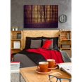thumbnail image 6 of "Crimson Forest" Painting Print on Natural Pine Wood, 6 of 7