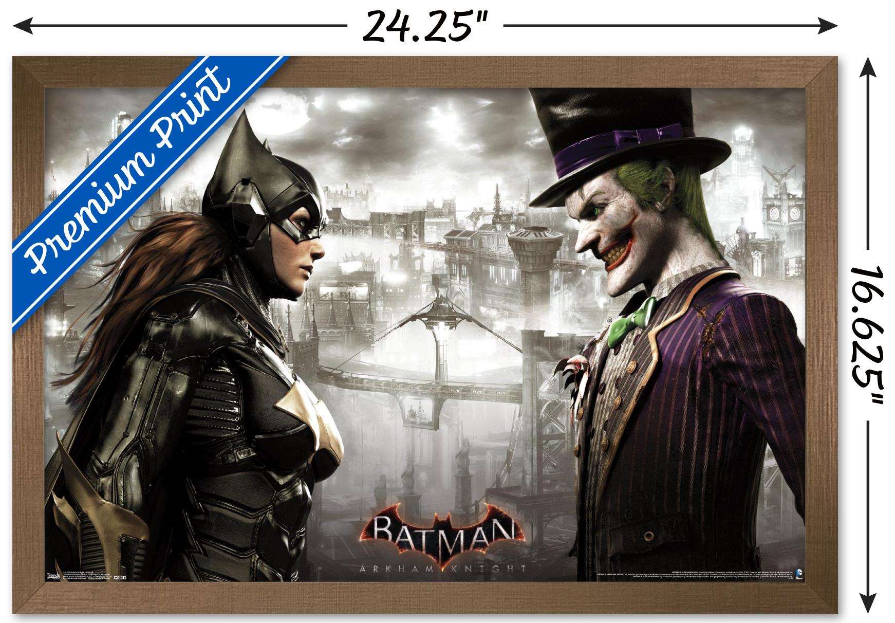 DC Comics Video Game - Arkham Knight - Faceoff Wall Poster, 14.725" x 22.375", Framed