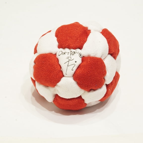 Dirtbag Footbag 32 Panel (Hacky Sack) Red and White