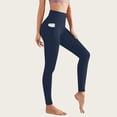 thumbnail image 5 of Celsior Compression Leggings with Pockets Resistance Band 3D Anti Cellulite Leggings for Women High Waisted Scrunch Butt Compression Legging Anti Cellulite Leggings Fitness Sport Pants Navy M, 5 of 6