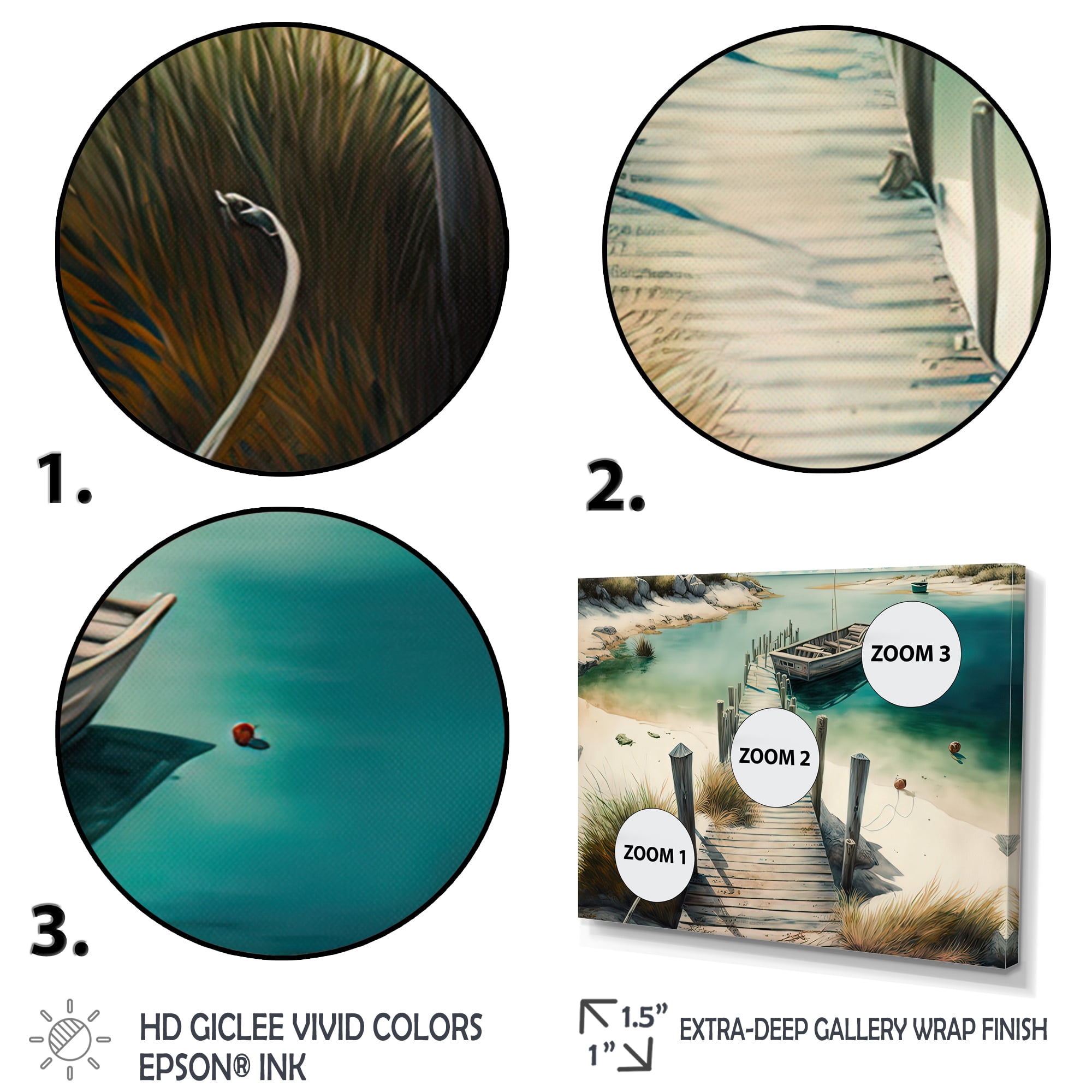 Designart Walkway To The Beach III Canvas Wall Art