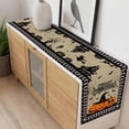 thumbnail image 4 of Happy Halloween Table Runner - 72 Inch Long, Kitchen Dining Table Runner Dresser Scarves, Spooky Pumpkins Horror Bat Brown Farmhouse Decor for Coffee Tables Wedding Party Banquet, 4 of 8
