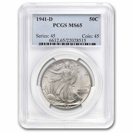1941-D Walking Liberty Half Dollar MS-65 PCGS
