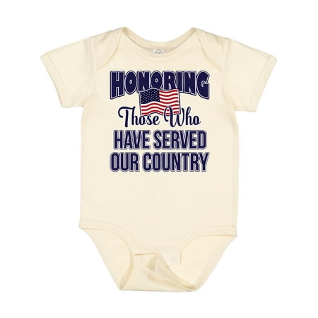 

Inktastic Veterans Day Military Honoring Those Who Serve Gift Baby Boy or Baby Girl Bodysuit