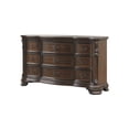 thumbnail image 5 of Vintage Traditional Style Queen 4PC Bedroom Set Made With Wood in Walnut, 5 of 16