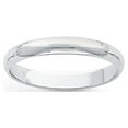 thumbnail image 2 of Platinum 3mm Half Round Wedding Band Size 8, 2 of 6