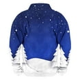 thumbnail image 3 of Sudadera sin capucha para hombre, informal, a la moda, con cuello alto, estampado, cremallera, jersey de manga larga, blusa de poliéster para hombre, 3 of 3