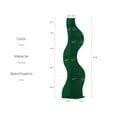 thumbnail image 5 of Yowos Corner Shelf, Modern 5-Tier Wall Corner Bookshelf, Stylish Wavy Corner Small Bookcase Storage Rack Plant Stand with Unique Shape for Living Room, Home Office, Green, 5 of 10