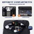 thumbnail image 3 of Toiletry Bag for Men - Large Dopp Kit for Travel Water Resistant Travel Bag for Toiletries Accessories Lightweight Toiletries Bag - Black, 3 of 7