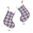 thumbnail image 6 of Cauagu Purple Floral Gingham Check Plaid for Christmas Stockings,1-Pack Large Xmas Stocking Holiday and Farmhouse Stocking Fit for Christmas Holiday Party Decoration(17.7*11 Inch), 6 of 7