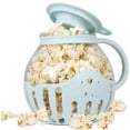 thumbnail image 1 of Microwave Popcorn Maker Bucket Microwave Bowl Mini Machine Safe Silicone Lid Popcorn Maker Blue, 1 of 6