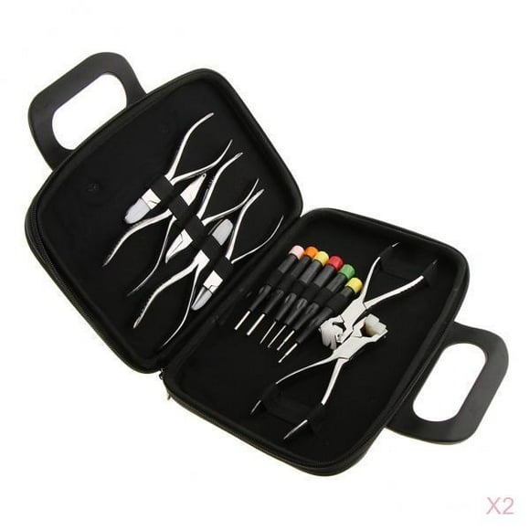 STARTIST Set of 2 Eyeglass Repair Set Holder Bag Eye Glasses Sunglasses Eyewear