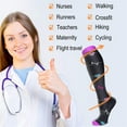 thumbnail image 5 of 8 Pairs Medical Sport Compression Socks - 15-20mmhg Graduated Knee-High Support for Men & Women, Ideal for Soccer, Running, and Nurses, 5 of 6