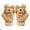 Coffee, variant on Warm Gloves for Cold Weather Adorable Bear Headphone Winter Warm Girls Soft Lined Thermal Weather Kids Mittens White One Size