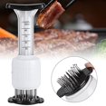thumbnail image 4 of Textured Meat Tenderizer, 304 stainless steel Meat Marinade Tenderizer Needle Injector Steaks Flavor Syringe Cook Kitchen Tool, 4 of 4