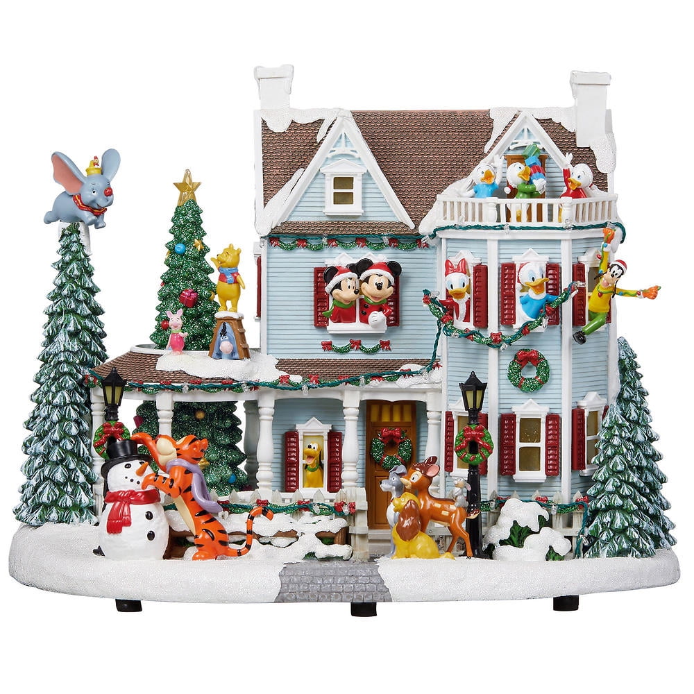Disney Holiday Decorations – Animated Holiday House With Lights And Music -  