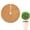 A Light brown, variant on Coconut Fiber Mulch Ring Tree Plant Protector Mat, Coconut Fiber Mulch Ring, Natural Coco Coir Tree Mulch Ring Plant Pot Soil Cover for Indoor Outdoor Plants - 20cm