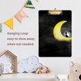 thumbnail image 5 of FMSHPON Golden Moon Black Cute Cat Clipboard Hardboard Wood Nursing Clip Board and Pull for Standard A4 Letter 13x9 inches, 5 of 5