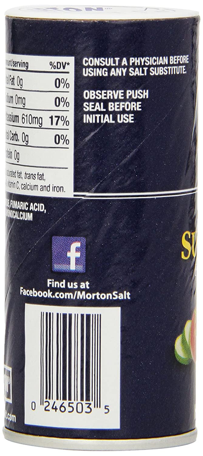 Morton Salt Substitute, 3.12 oz, 2 Pk