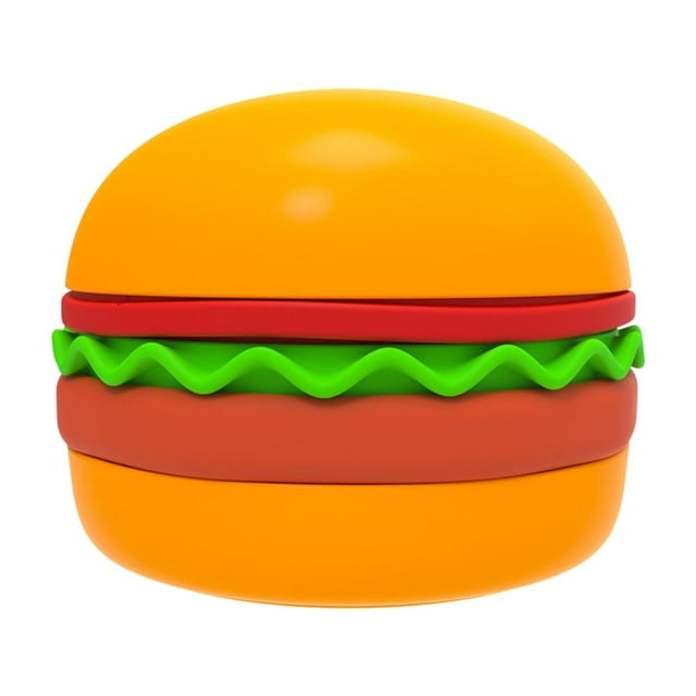Hamburguesa Tazón de perro de alimentación lenta para gatos y perros pequeños Practicantes accesorios de mascotas antiestructantes tazones de gato 5 Naranja