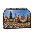 thumbnail image 6 of Toaster Covers 2 Slice, Close-Up Curious Squirrel Waterproof Bread Machine Cover Fits for Standard 2 Slice Toasters, Home Decor Toaster Protection with Hanging Rope, 6 of 7