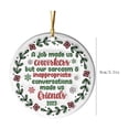 thumbnail image 3 of MORESEC XUld Home Personalized Circular Friendship Christmas Tree Decorations Acrylic Ornament for Hanging Gift Holiday Party Room Decor, 3 of 7