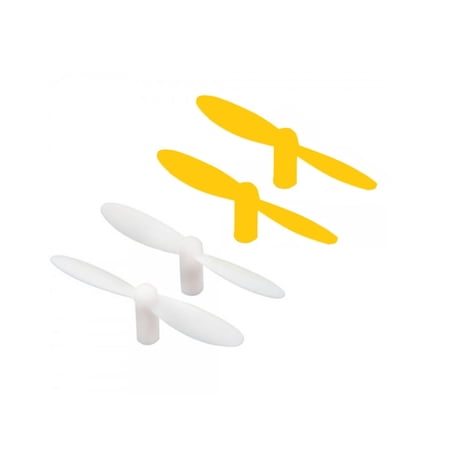 HobbyFlip 30mm Nano Drone Propeller Blades Orange White Set of 4 Compatible with Cheerson CX023