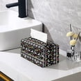 thumbnail image 2 of POLERO Rectangle Tissue Box Cover, Waterproof Pu Leather Car Tissue Holder with Bottom Buckle Happy Christmas Reindeer Napkin Holder Organizer for Bathroom, Bedroom, Hotel, 9.7"X5.2"X5.1", 2 of 7