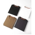 thumbnail image 2 of Camiseta de cuello redondo de color sólido de manga larga de alta gama para hombre de otoño e invierno, 2 of 5