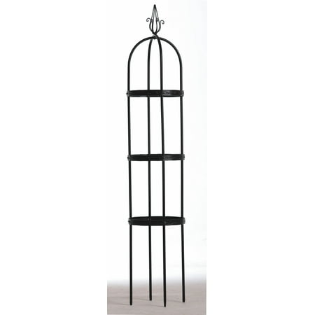 Luster Leaf 5' Metal Tomato Tower Obelisk - Black