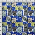 thumbnail image 4 of oneOone Cotton Poplin Royal Blue Fabric Camera Pattern Sewing Fabric By The Yard Printed Diy Clothing Sewing Supplies 56 Inch Wide, 4 of 6