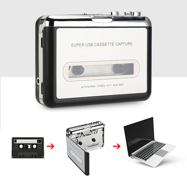 Lecteur de cassettes audio super USB, enregistreur de capture vers