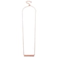 thumbnail image 2 of Rose Gold-Tone Plated Sterling Silver Rectangular Tag Necklace, 2 of 3