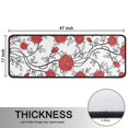 thumbnail image 5 of Kitchen Rugs Sets Of 2,Pioneer Flower Floral Print Pattern Anti Fatigue Kitchen Mat Rugs Non Slip Washable,Decorative Kitchen Floor Mats for Kitchen,Sink,Laundry,17"x47"+17"x47", 5 of 5