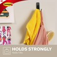 thumbnail image 3 of Wall Hooks Command, tamaño grande, negro mate, doble, 2 ganchos, 4 libras, 3 of 9