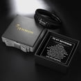 thumbnail image 6 of To My Boyfriend Black Leather Bracelet Stainless Steel Cross Bracelet Christian Protection Jewelry, 6 of 10