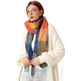 thumbnail image 2 of Bufandas a cuadros escoceses para mujer Invierno, Bufandas largas para mujer con, 2 of 5