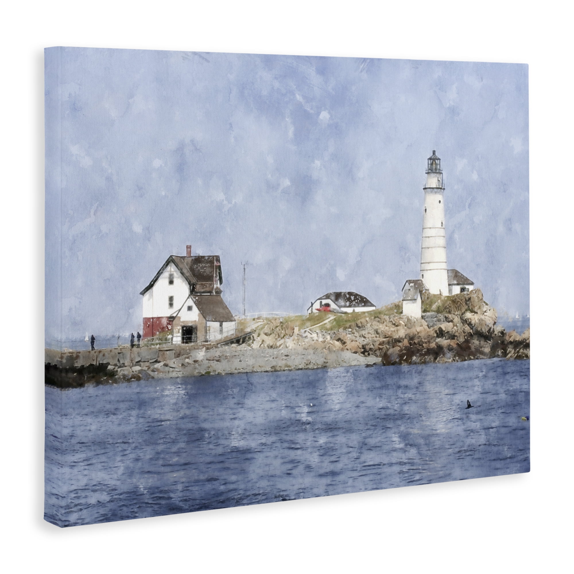 Stupell Industries Picturesque Lighthouse Island Canvas Wall Art, design by Kim Curinga