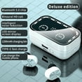 thumbnail image 4 of Oggfader Wireless Earbuds Bluetooth 5.2 In Ear Intelligent Mirror Digital Display Intelligent Noise Reduction With Flashlight Wireless Earphones White, 4 of 8