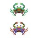 thumbnail image 1 of 2 Esculturas Decorativas de Decoración de Pared de Cangrejo de Metal para Porche de Valla Libre, 1 of 3