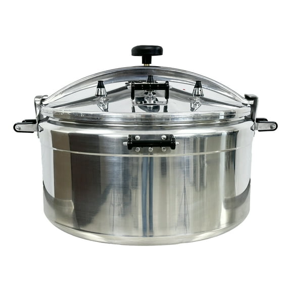 143 QT Large Commercial Aluminum Pressure Cooker 5Psi 35.3''Wx24.2''H